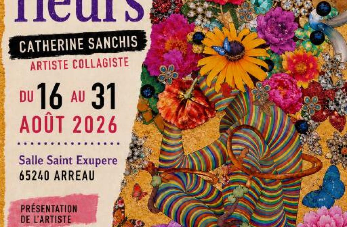 Exposition "Mille et Une fleurs" de Catherine Sanchis